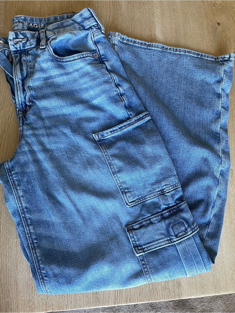 American Eagle Light Wash Stretch Denim Jeans